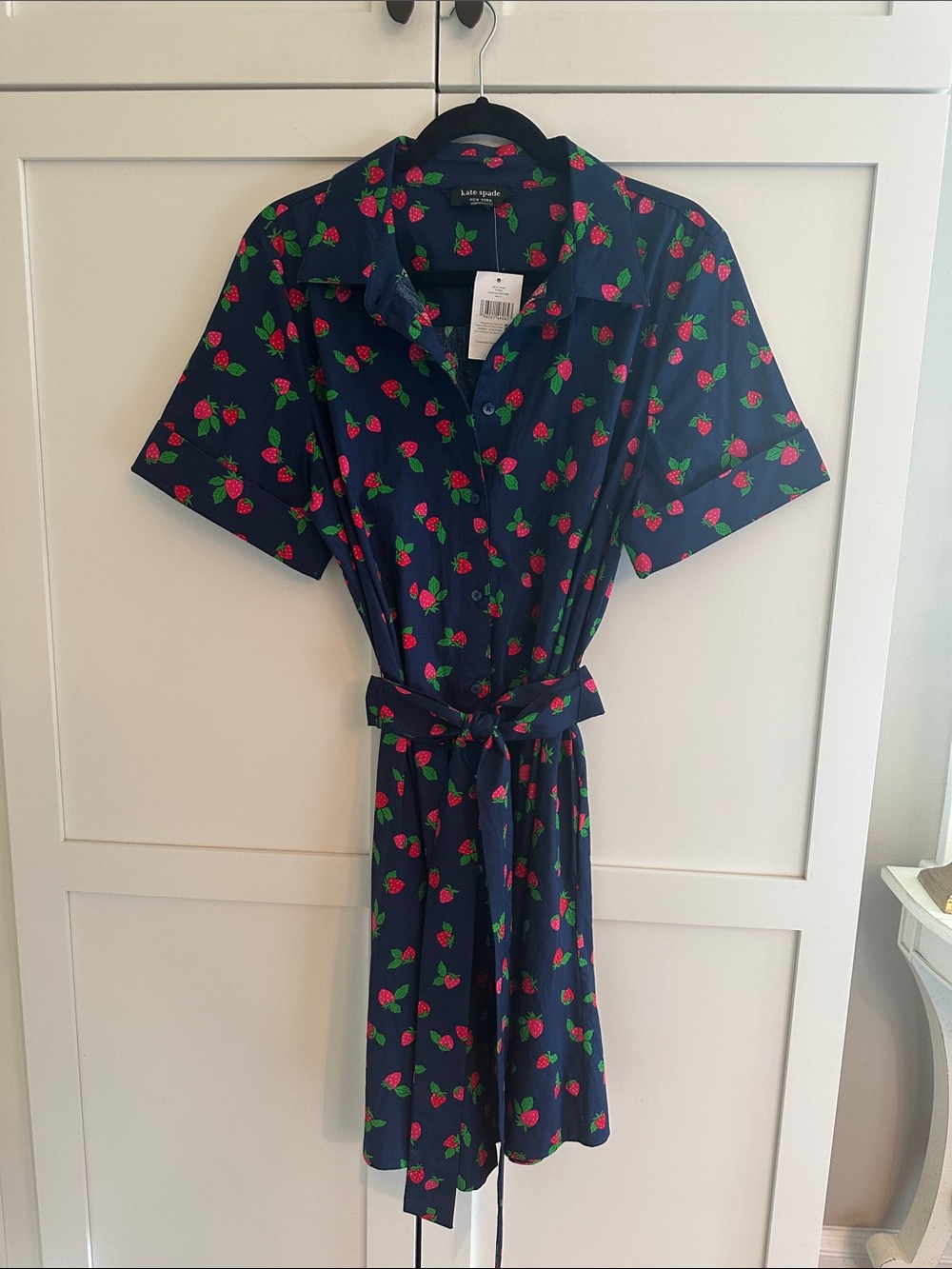 KATE SPADE COTTON STRAWBERRY PATTERN -NWT